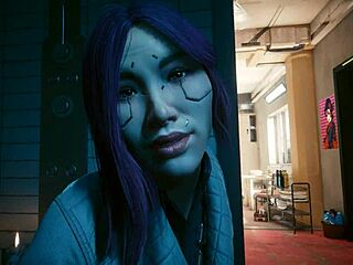 3D animated cyberpunk hentai featuring Songbird in Laguna Bend