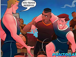 Astros Do Basquete Completo - As Maiores Pirocas Dos Desenhos Gays