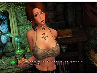 So we get very horny on the date in this 3d cartoon game