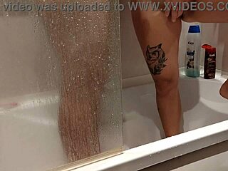 Shower play turns into mutual teen masturbation