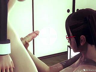 girl on girl 3d action with transsexual cowgirl riding and fucking