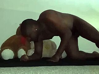 Thrilled by Threesome with Furry Toy Bears