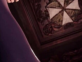 Alcina Dimitrescu and Ethan Winter in Hot Milf Hentai Action