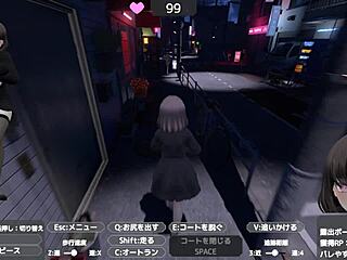 Sereka-san boldly exposes under naked coat in public