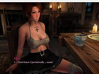 So we get very horny on the date in this 3d cartoon game