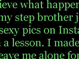 Caught stepbrother jerking to my pics, made him screw me - MysteriousKathy POV