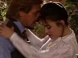 katrine lille in a scene with a stranger in the group