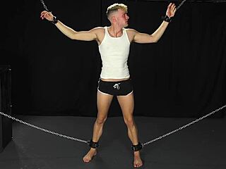 Submissive Blonde Twink Feels Domination In BDSM Dungeon