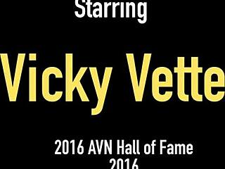 Vicky Vette Sucks Big Cock In Lingerie