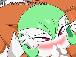 Gardevoir Gets Bred by Monster Cock, Cumshot on Big Tits After Blowjob