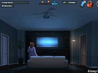 Wow! Summertime Saga Milf Devours His Big White Cock with Juicy Lips!