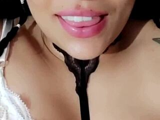 Bluee masturbates with pleasure.