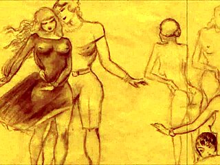 Vintage Erotic Cartoon Illustrations From Antique Anime Collection