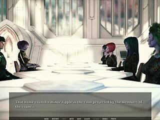 Big tits bounce in 3D cartoon porn game with curvy mature anime