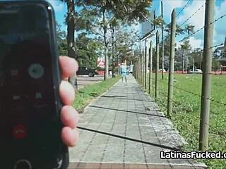 Hot Latina from Street Casting Blowjob