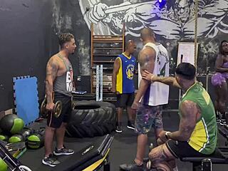 Wow, Wild Gym Orgy with Sexy Fernanda Chocolate!