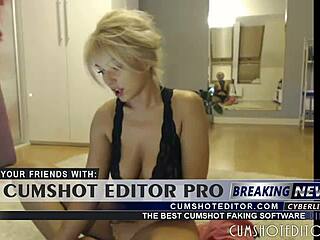 gorgeous blonde strips on webcam teasingly