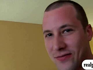 Two busty ladies host wild orgy with group banging