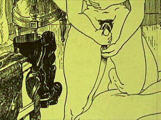 vintage erotic drawing