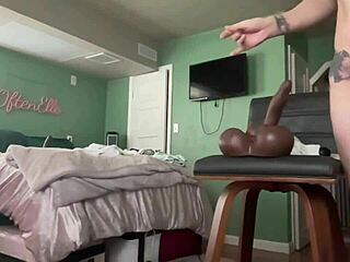 One Hour of Dildo Riding and Deep Throat Sloppiness