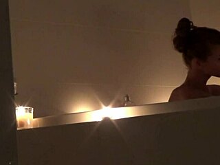 Petite 18+ Girlfriend Caught on Hidden Cam During Bath