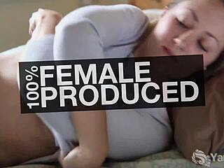 Lusty Redhead Ana Masturbates with Dildo to Orgasm