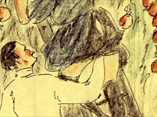 Vintage erotic cartoon art collection