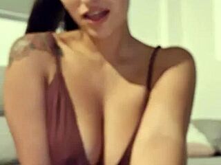 i return from party and relax with realistic dildo -claudia bavel-