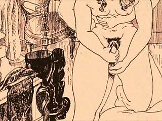 vintage erotic drawing