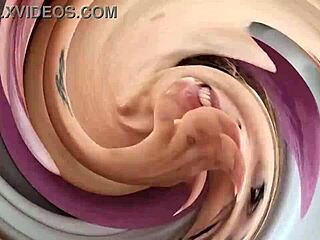 Ammy redhead's first piss in mouth