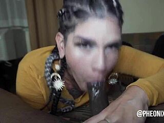 blowjob queen devils throat makes freak mob media cum hard on face.