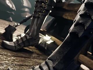 Intense Fucking Of The Queen And Hot Warrior Fingering In Hentai Cartoon