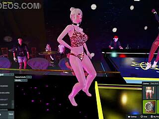 Yessicahotwife Dancing Sensually In The Night Club