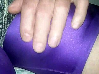 big spandex bulge teased in slow, tempting close-up shots