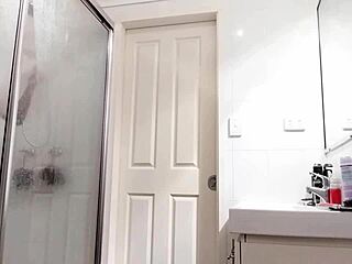 Wife with hairy pussy shows off her sexy beaver tits.