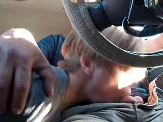 Road Head Turns Wild with Black Gay Cock Sucking. Who Knew Socks Could Be This Hot?