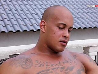 Maromba Strokes His Massive Gay Cock Solo Until He Cums