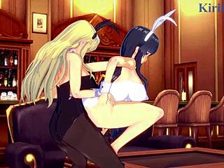 Ikaruga Katsuragi Bunny Girl Intense Futanari Sex Lesbian!