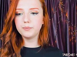 I watch this amazing red head blow herself, but it's so hot I mean...