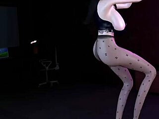 3d asian mature milf teasing a big cock hard