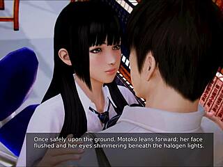 Academy Brunette Gets Big Ass In Hentai Game