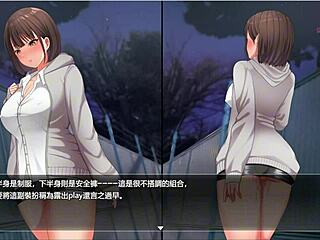 i shyly take off skirt in dark alley night walk 2