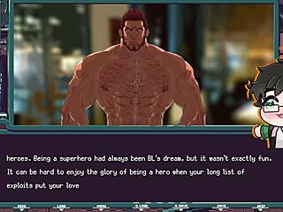 superhero blue lightning turns into a cumdump in yaoi adventure.