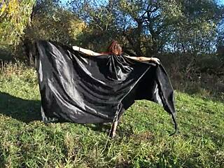 Leylakh’s Sensual Dance in Lingerie Outdoors