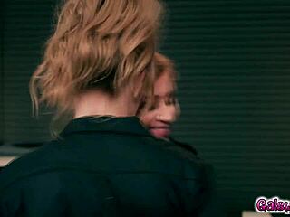 octavia red and tommy king share emotional lesbian intimacy after work