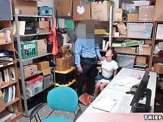 Extra Cute Petite 18+ Teen Gets Her Pussy Rough Fucked By Mall Cop In Doggystyle.