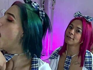 Jazmin Submissively Gets Throat Fucked on Knees with Friends