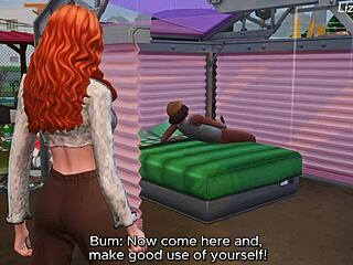 Innocent Redhead Fucks With Bbc Bum On The Street - Sims 4 - 3d Animation