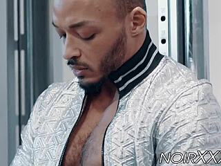 Muscular Black Gay Dillon Diaz Jacks Off His Huge BBC In The Gym!