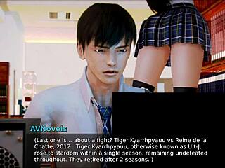 Academy Brunette Gets Big Ass In Hentai Game